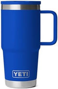 YETI Rambler 20 oz Travel Mug with Flip Straw Lid – Stainless Steel, Vacuum Insulated, Leakproof, Cup Holder Friendly, Royal Blue by YETI
