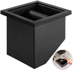 Espresso Coffee Ground Knock Box Chute, Desktop Knocking Residue Box with Rubber Bar, Square Bottomless Waste Bucket, Compact Barista Tool for Home, Café, Office - Image 6