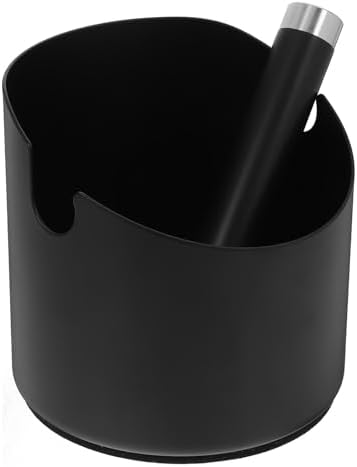 Stainless Steel Espresso Knock Box Large Capacity Waste Bin by Veemoon