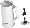 Yajuyi Electric Milk Frother Automatic and Cold Froth Stainless Steel Nonstick Interior Suitable for Home Kitchen Dining Espresso, White by Yajuyi