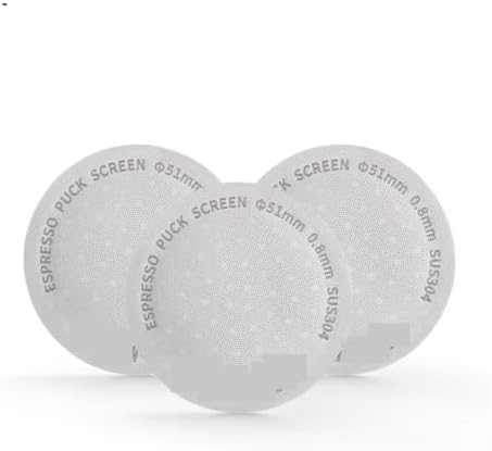 Coating Espresso Puck Screen 51/53/58.5mm Reusable Metal Filter 0.8mm Thickness Lower Shower Screen(3pcs 51mm) - Image 2