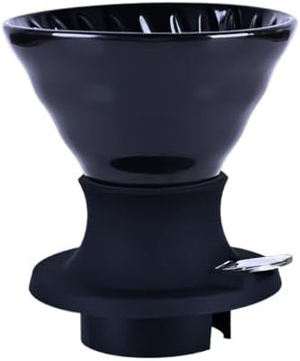 Handmade Pour Over Ceramic Coffee Dripper,One-Touch Switch Control Silicone Ceramics Filter(Combination 1) by Unknown