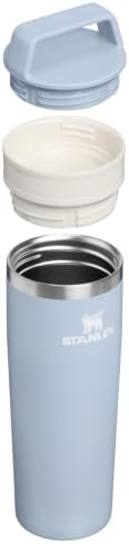 STANLEY Cafe To Go Travel Mug 20 oz | Leakproof Two-Part Drink Through Lid | Tumbler Cup for Coffee, Tea and Drinks | Insulated Stainless Steel Coffee Mug | BPA-Free | Blue Dream Stone - Image 2
