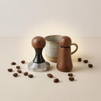 Industrial Distributor Coffee Tamper Espresso Distributor Pressing Coordinated Walnut And Stainless Steel Build Smooth Grain Finish Suitable, 58MM - Image 6
