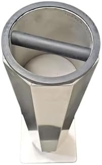 Rattleware Stainless Steel Round Knock Box with Floor Stand Espresso Waste - Image 6