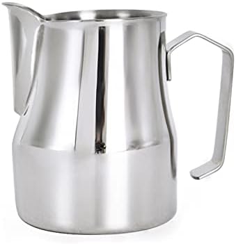 Gravy Boat Milk Jug 500ml/700ml Stainless Steel Frothing Pitcher Pull Flower Cup Coffee Milk Frother Latte Art Milk Foam Tool Coffeware Sauce Jug (Color : Silver-500ml) by Unknown