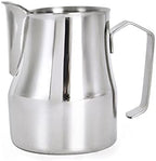 Gravy Boat Milk Jug 500ml/700ml Stainless Steel Frothing Pitcher Pull Flower Cup Coffee Milk Frother Latte Art Milk Foam Tool Coffeware Sauce Jug (Color : Silver-500ml) by Unknown