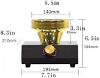 JITEM Cafetera Siphon Syphon Coffee Maker 3 Cup Halogen Lamp Heating Glass Siphon Vacuum Coffee Maker Manual Tabletop Siphon Pot 360ML for Coffee or Tea - Image 2