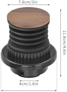 Silicone Coffee Grinder Blower Hopper-Cleaning Tool Compatible with Breville-BES870 BES880 BCG820, Easy Press Bean Bin Accessory, Black for Espresso Use(A) - Image 2