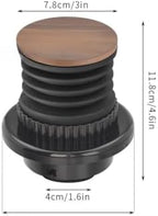 Silicone Coffee Grinder Blower Hopper-Cleaning Tool Compatible with Breville-BES870 BES880 BCG820, Easy Press Bean Bin Accessory, Black for Espresso Use(A) - Image 2