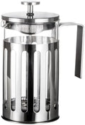 French Press Coffee Maker Espresso Coffee Maker Copper Cold Brew Heat Resistant Thickened Borosilicate Coffee Pot With 3 Stainless Steel Filter Screens(/Silver A,350ml) by GIZNXBA