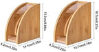 Bamboo Coffee Filter Paper Storage Box,Holder Stand Dispenser,Accessories(16.7x15.7 cm) - Image 6