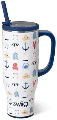 Swig Life 30oz Leakproof To-Go Tumbler with Handle, Shoreline by SwigLife