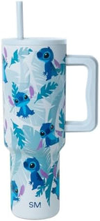 Simple Modern Disney 40 oz Tumbler with Handle and Straw Lid | Insulated Stainless Steel Water Bottle Travel Mug | Gifts for Women Men | Trek Collection | 40oz | Tropical Stitch by Unknown