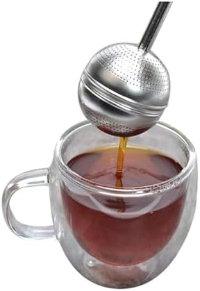 Stainless Steel Tea Infuser with Long Handle, Fine Mesh Loose Leaf Tea Strainer for Single Cup or Teapot - Image 5