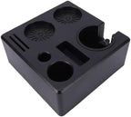 SIXRUN Coffee Tamping Station with Drawer Storage, ABS and Silicone Tamper Mat Organizer for Accessories and Barista Tools - Image 2