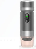 Portable Coffee Maker KF-JN-03 with Digital Display & 20 BAR Pressure – Hot & Cold Brew, Compatible with Coffee Grounds and Capsules, Compact Single-Serve Design with Transparent Cup & 60ml Tank by CHEFNIFICENT