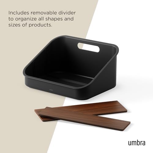 Umbra Bellwood Packet Organizer, Pantry Storage for Sachets, Black/Walnut - Image 5