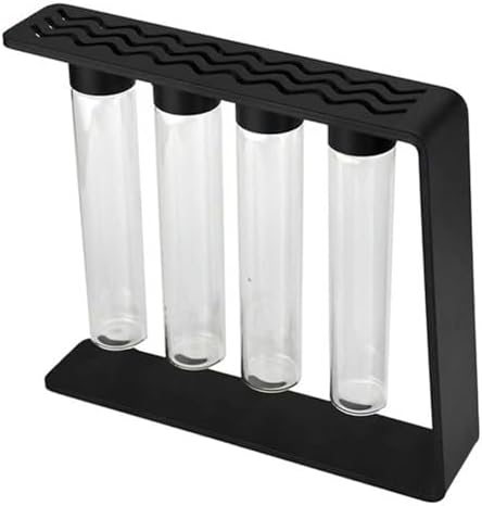 Single Dose Coffee Bean Storage Tubes, 4Pcs Glass Coffee Bean Cellars, With Stand, Magnetic Tube Cover Design, Capacity 45g, For Display Stand Coffee Beans, Scented Tea by Unknown