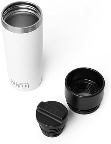 YETI Rambler 16 oz Travel Bottle, Stainless Steel, Vacuum Insulated with Leakproof Commuter Cap, White - Image 3