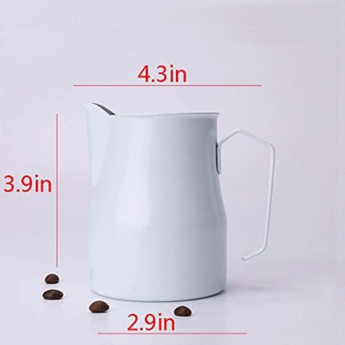Small Household Milking Cylinder Stainless Steel Rose Cup Milk Cylinder Milking Artifact Coffee Rose Cup Milk Foam Cup Milk jug (Size: B) (D) - Image 3