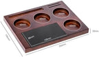 51-58mm Coffee Tamper Station Stand With Knock Box Wooden Coffee Organizer Box For Portafilter Tamper Distributor &Puck Screen(Single layer) - Image 2