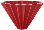 Ceramic Pour Over Coffee Filter, Origami Cup, Dripper For Home, Cafe, Camping(Red 2-4 persons) by Unknown