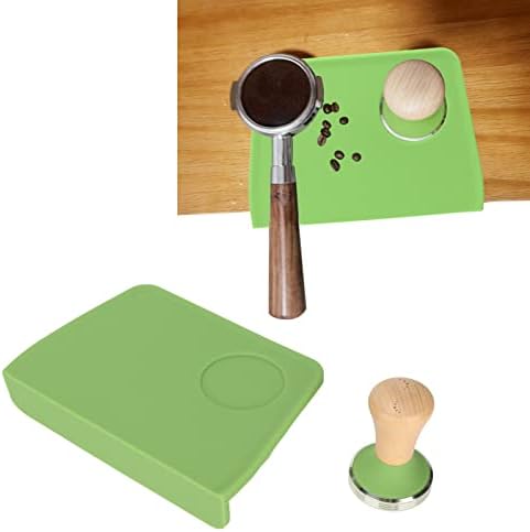Coffee Mat, Silicone Coffee Mat Tamper Mat with Coffee Tamper Oil Proof Coffee Pad Tamper Kit for Espresso Machine (51mm / 2.01in Tamper) (58mm / 2.28in Tamper) - Image 3