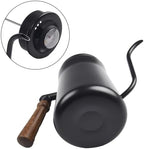 Stainless Steel Gooseneck for kettle With Thermometer, 650 850ML Narrow Spout Coffee Pot For Pour Over Brewing At Home Or Cafe(650ML Black) - Image 6