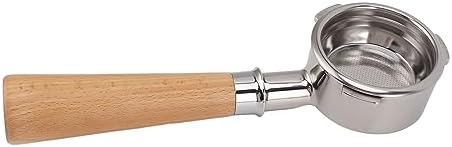 58mm Bottomless Portafilter, 3-Ear Beech Wood Handle - Image 6