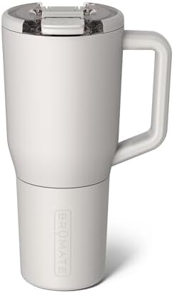 BrüMate Müv - 35oz 100% Leak Proof Insulated Coffee Mug with Handle & Lid - Stainless Steel Coffee Travel Mug - Double Walled Coffee Cup (Dune) by Br%C3%BCMate
