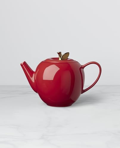 Kate Spade New York Knock On Wood Apple Teapot, one size, Red - Image 2