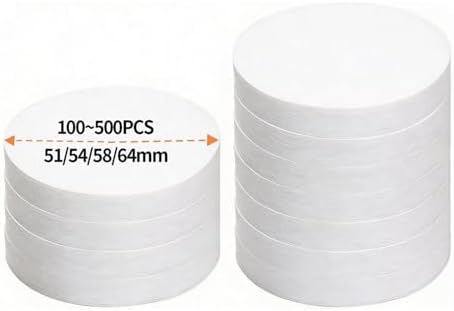 Unbleached Coffee Filter Papers | 51/54/58/64mm Filters，Compatible For Espresso Machines & Barista Accessories ﻿(54MM,500PCS) - Image 2