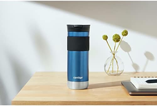 Contigo Byron Vacuum-Insulated Stainless Steel Travel Mug,20oz - Leak-Proof Lid,BPA-Free,Blue Corn - Perfect Reusable Cup for Coffee or Water; hot and cold beverage holder,(Pack of 4) - Image 4