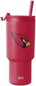 Simple Modern Arizona Cardinals Tumbler with Flip Lid, Straw 30oz | NFL by Unknown