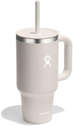 Hydro Flask 32 Oz Travel Tumbler with Handle, Lid and Straw - Insulated Stainless Steel in 32 Oz Oat Tan - Image 3