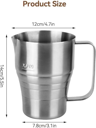 Milk Frothing Pitchers Jug Large Capacity 900ml/30oz Stainless Steel Espresso Steaming Pitcher Cup Cappuccino Coffee Machine Accessories - Image 4