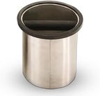 Rattleware Stainless Steel Round Espresso Knock Box, Bottom Closed 6.25x7.5 by rattleware