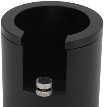 Coffee Tamper Mat 53mm Espresso Tamping Station Pad with Knock Box Slot Silicone and Wood Non Slip Base for Barista Home Kitchen Countertop (Black) - Image 2