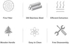 Compatible For Breville，8 Type D/E，Compatible For Mkuruti,Bottomless Portafilter 54mm Stainless Steel 3 Ears Coffee Portafilter(D type) - Image 5