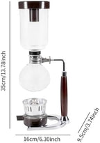 Siphon Coffee Maker, Glass Brewer for Home and Office Use, for Coffee Enthusiasts, 360ML - Image 2