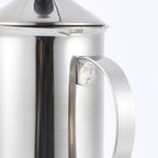 VICASKY Stainless Steel Hand Pump Milk Frother Manual Frothing Cup 600ml - Image 2