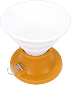 Pour Over Coffee Dripper, Ceramic Immersion Coffee Maker for Manual Brewing with Heat Portable Design, Yellow (Yellow) - Image 5
