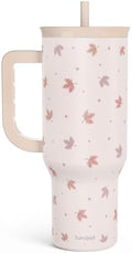 Fall Maple Leaf Stainless Steel Tumbler with Handle 40 Ounces Insulated, Travel Cup for Women Girls Friends Teens by SANDJEST