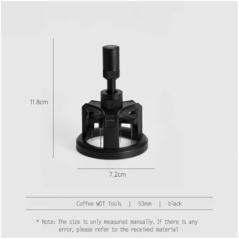 Adjustable Even Coffee Stirring Distribution Tool Rotatable Espresso Hand Tampers 51/54/58mm Coffee Distributor，Easy Clean(53mm black) - Image 2