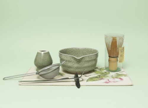 Matcha set 8 PCS With Cermica Matcha Bowl, Matcha Whisk Holder, Bamboo Whisk, Matcha Spoon, Sifter - Image 7
