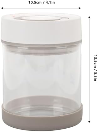 Ejoyous Electric Vacuum Canister, Sealed Glass Jar for Tea Coffee Beans Nuts Storage, with Built in 500mAh Battery, for Home Kitchen (600ml) - Image 3