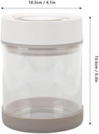 Asixxsix Automatic Vacuum Coffee Canister, Airtight Sealed Electric Vacuum Canister, Coffee Beans Tea Dried Fruits Nuts Storage Organizer Built in 500mAh Battery for Home Kitchen (600ml) - Image 2