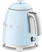SMEG Mini 50's Retro Style 3 Cup Electric Kettle with Double Wall Anti Slip Base and Water Level Indicator (Pastel Blue) - Image 3
