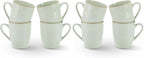 famiware Jupiter Coffee Mugs Set of 4, 14 OZ Coffee Mug, Microwave and Dishwasher Safe, Coffee Cups with Handle for Coffee, Tea, Cocoa, Milk, Light Green (Pack of 2) by Famiware